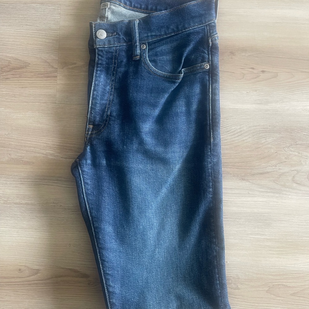 J. Crew Men's 250 Slim Jeans in Dark Blue